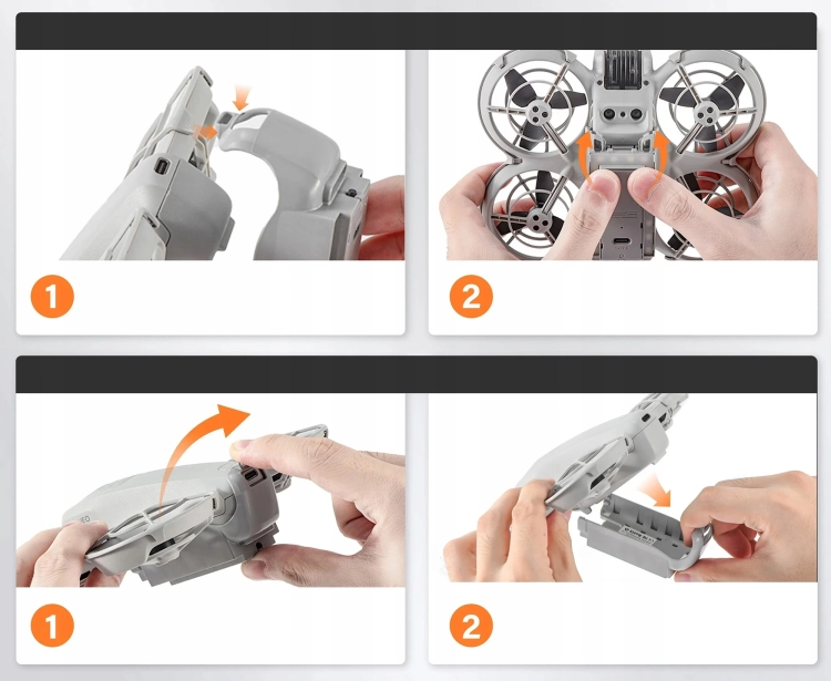 Podwozie z oświetleniem LED STARTRC do DJI Neo - montaż