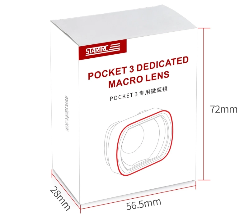 Obiektyw makro STARTRC do DJI Pocket 3 Macro Lens - opakowanie