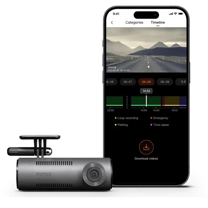 Sterowanie głosowe i aplikacja 70mai na smartfon