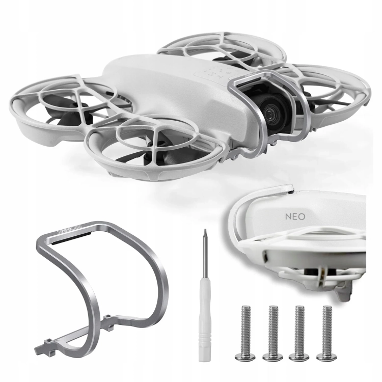 Aluminiowa osłona gimbala  kamery do drona DJI Neo - zawartość zestawu