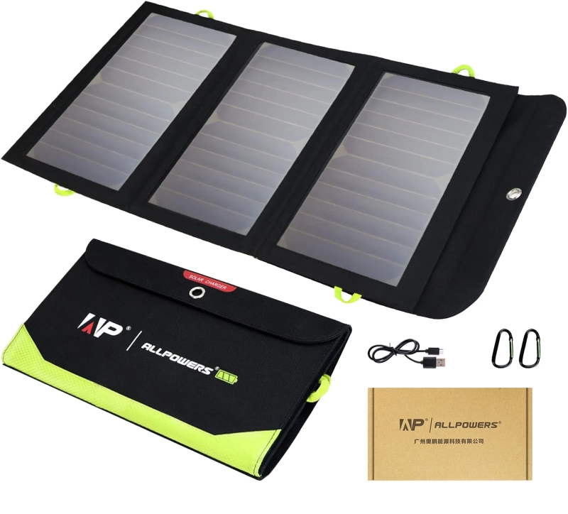 Panel słoneczny 21W Allpowers + Powerbank 10000mAh