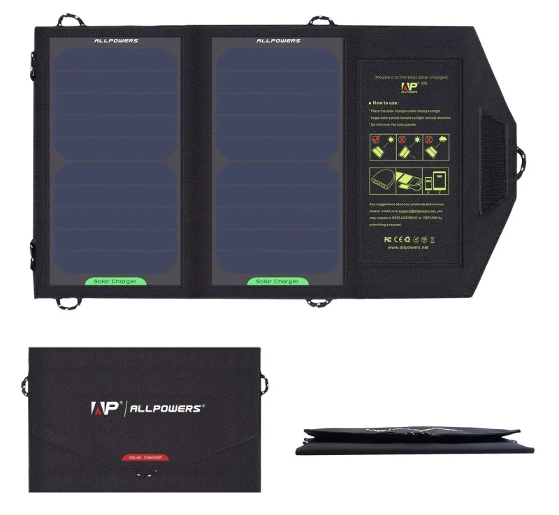 Panel fotowoltaiczny, ładowarka solarna Allpowers AP-SP5V 10W.webp