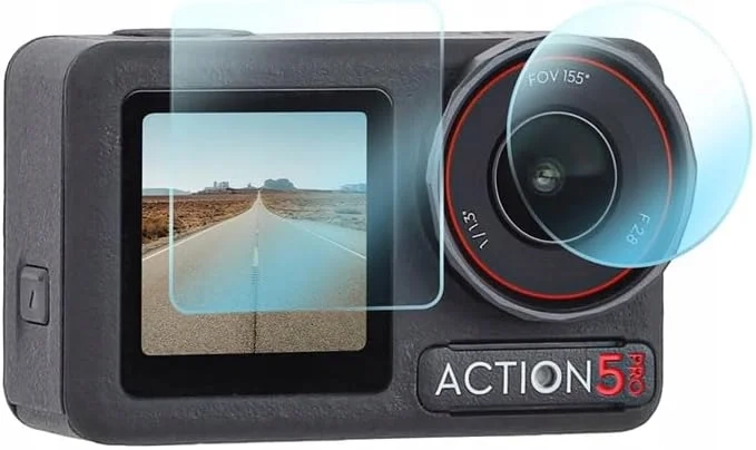 Zestaw szkieł Sunnylife do DJI Osmo Action 5 Pro ekrany obiektyw 9H 0,33mm