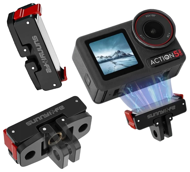 Magnetyczny uchwyt Sunnylife OA5-AD887 do kamer DJI Action FLYSTORE.PL