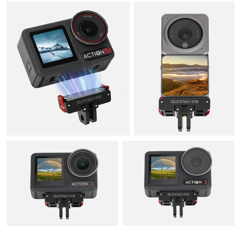 Kompatybilność z kamerami DJI Action 5 Pro  4  3  2