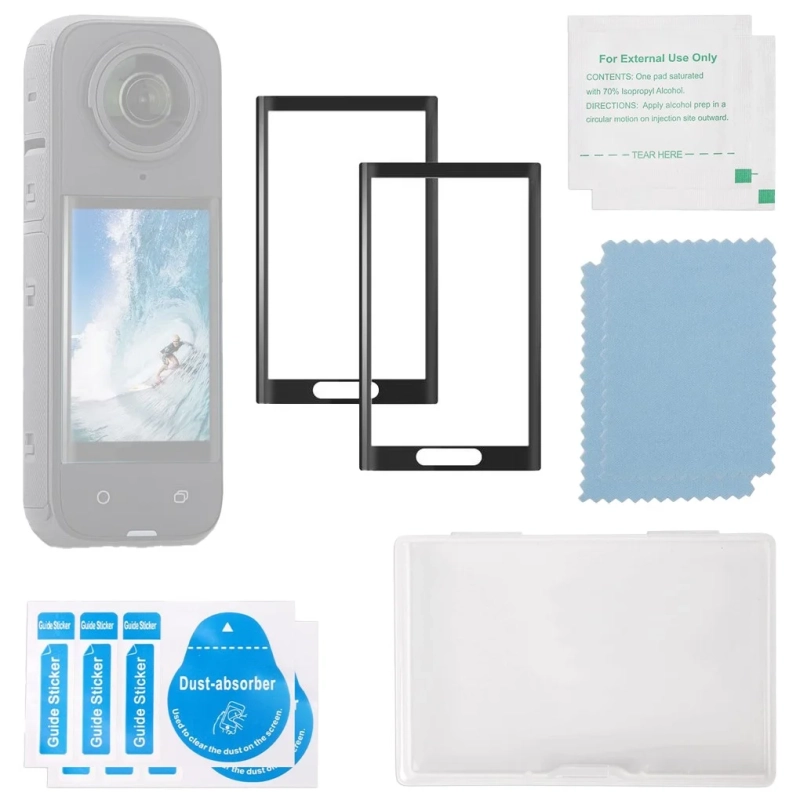 Zestaw 2 Szkieł Hartowanych Sunnylife 3D do Insta360 X4  X5 FLYSTORE.PL