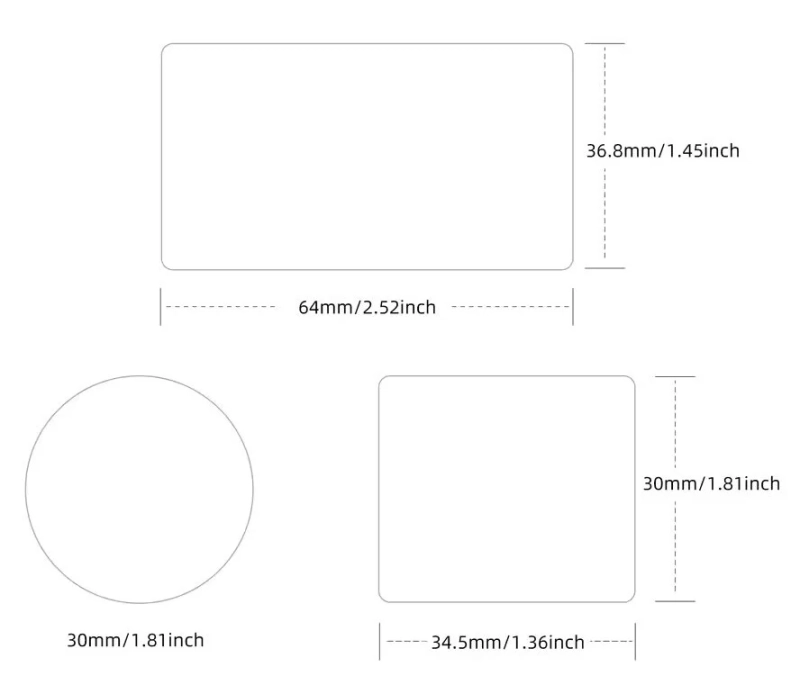 Szkło hartowane do kamery DJI Osmo Action 5 Pro - wymiary