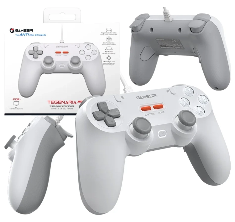 Pad przewodowy GameSir T3 LITE biały (Tegenaria Lite) - FLYSTORE.PL