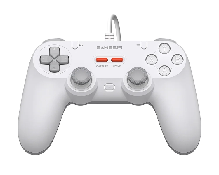 Pad przewodowy GameSir T3 LITE biały (Tegenaria Lite) - FRONT