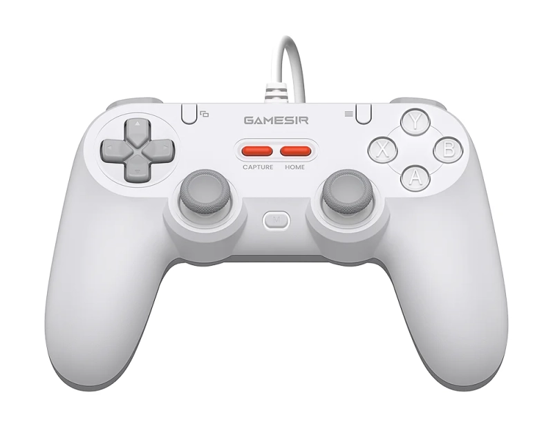 Pad przewodowy GameSir T3 LITE biały (Tegenaria Lite) - FRONT