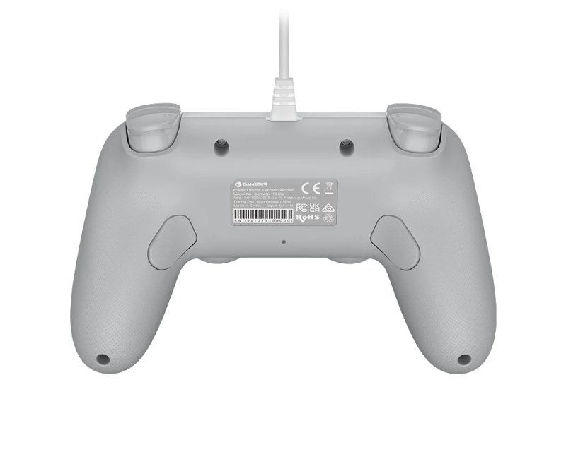 Pad przewodowy GameSir T3 LITE biały (Tegenaria Lite) - TYŁ