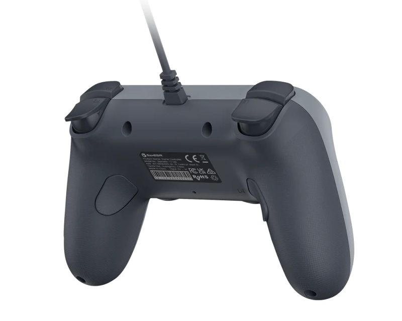 Pad przewodowy GameSir T3 LITE szary (Tegenaria Lite) - tył na ukos