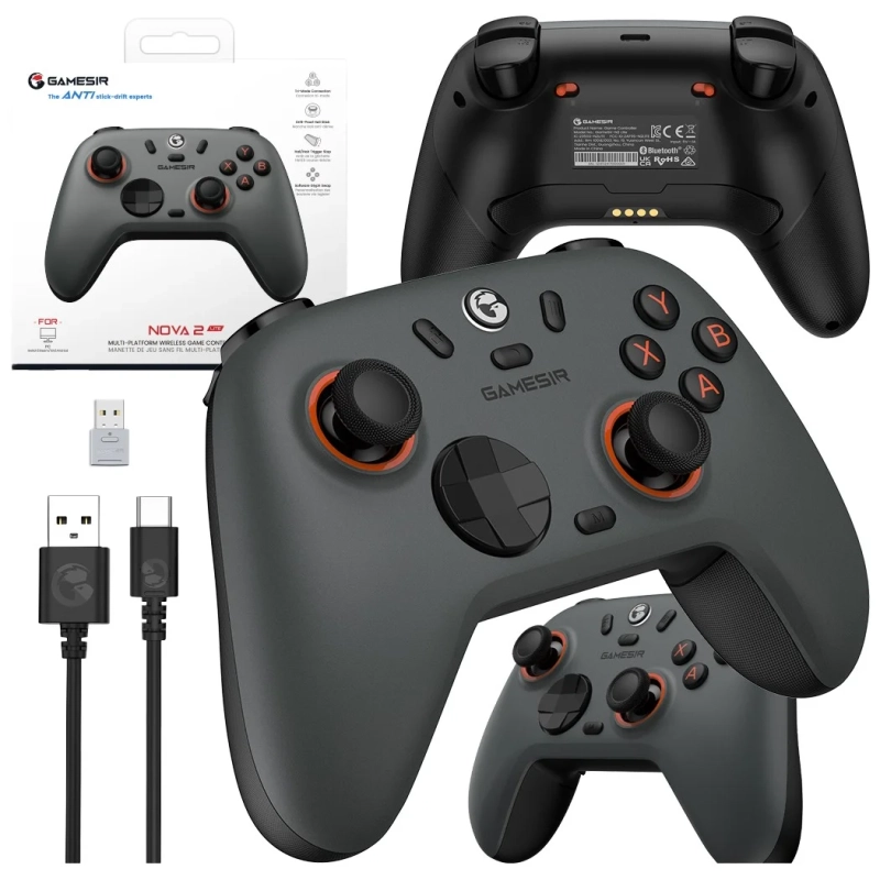 Bezprzewodowy kontroler GameSir Nova 2 Lite - szary - FLYSTORE.PL