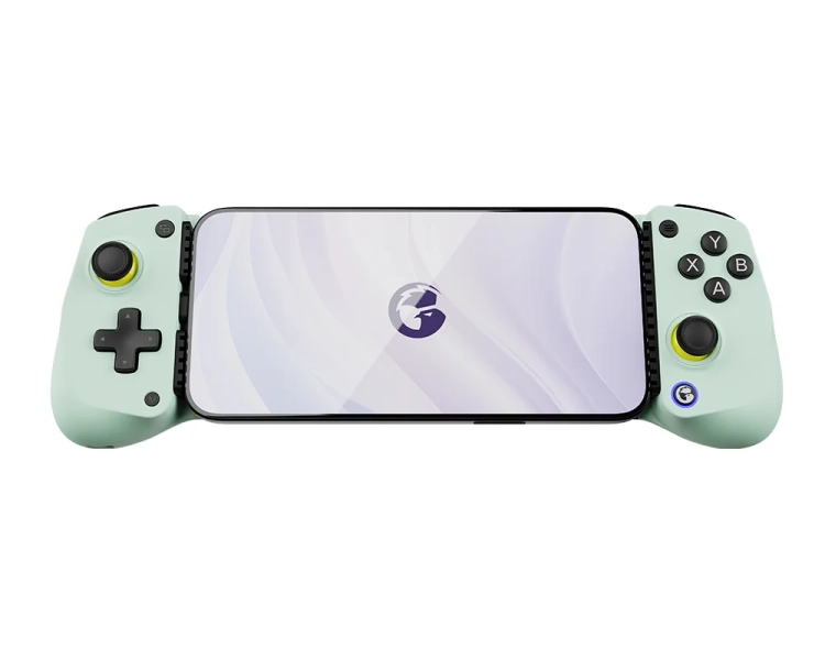 Kontroler Gamepad do telefonu GameSir X5 Lite Type-C -wasabi - z zamocowanym telefonem