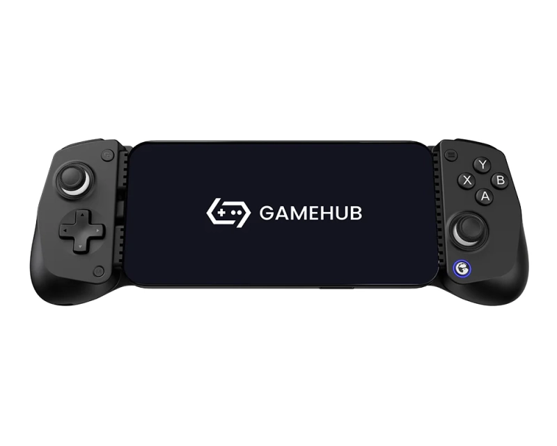Kontroler Gamepad do telefonu GameSir X5 Lite Type-C -czarny - z zamocowanym smartfonem