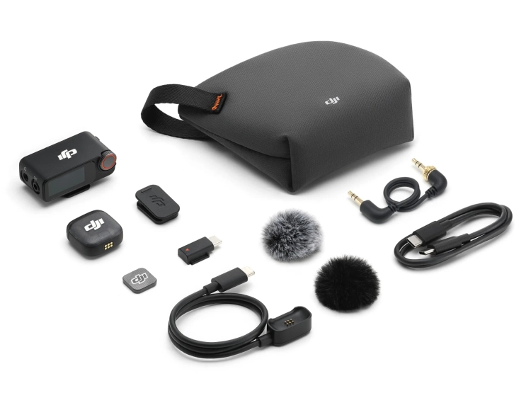 Bezprzewodowy system DJI Mic 3 1TX 1RX z czterema kanalami