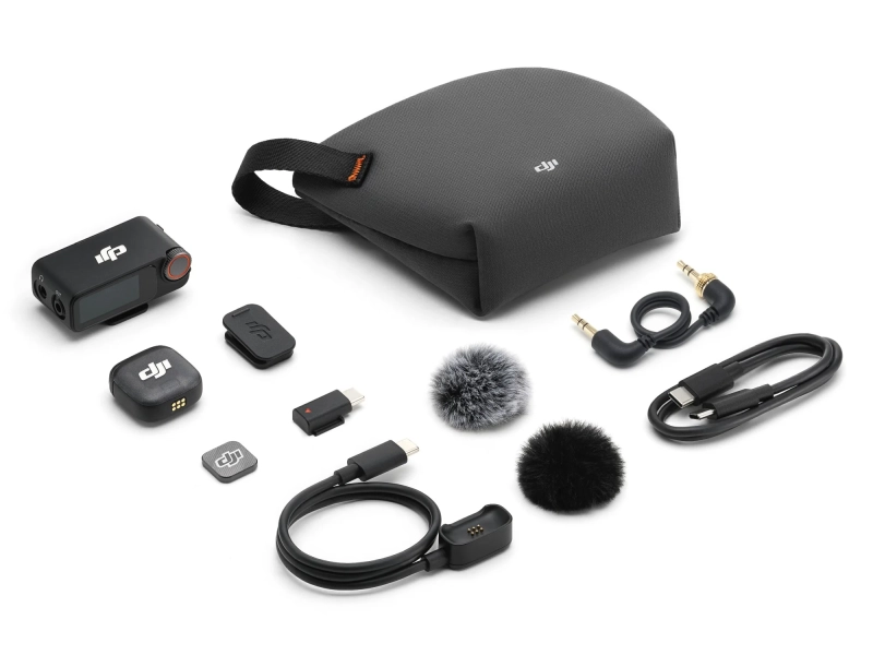 Bezprzewodowy system DJI Mic 3 1TX 1RX z czterema kanalami