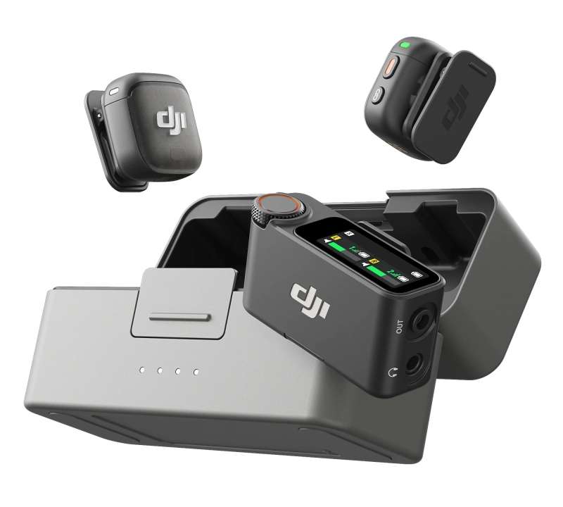 DJI Mic 3 zestaw 2 TX 1 RX z etui ładującym Charging Case