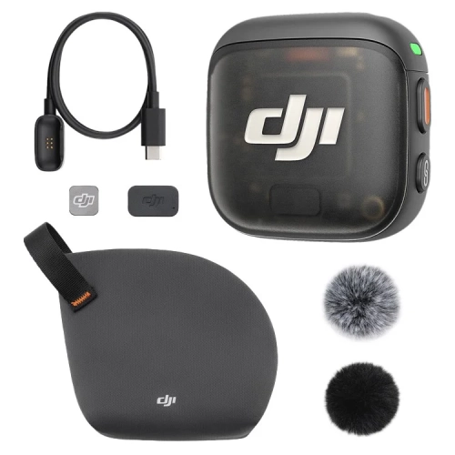 Nadajnik mikrofonowy DJI MIC 3 – profesjonalny moduł audio z obsługą 4 nadajników i zapisem 32-bit float