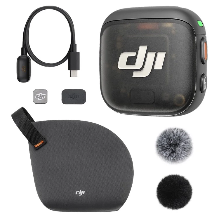 Nadajnik mikrofonowy DJI MIC 3 – profesjonalny moduł audio z obsługą 4 nadajników i zapisem 32-bit float