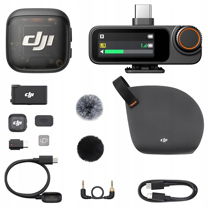 DJI-Mic-3-Zestaw-Pojemnosciowy-Mikrofon-Bezprzewodowy-Lavalier-1-TX-1-RX