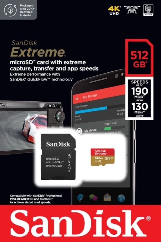 Karta pamięci SanDisk 512GB SDSQXAV-512G-GN6MA