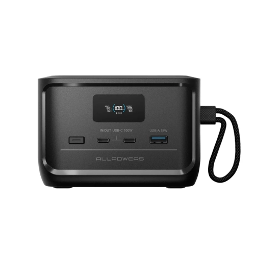 ALLPOWERS SOLAX P100 – przenośna stacja zasilania 99Wh (31000mAh) z ogniwami LiFePO4 i maksymalną mocą 128W.