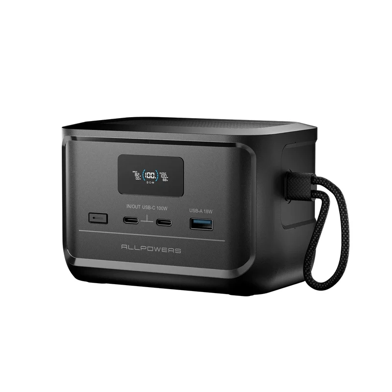 ALLPOWERS P100 – lekka (950 g) stacja 99Wh LiFePO4 z szybkim ładowaniem 100W i ulepszonym BMS.