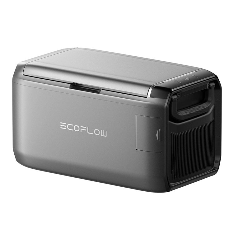 Kompaktowa lodówka samochodowa EcoFlow GLACIER Classic 35 l zasilana AC/DC lub solarnie, świetna na biwaki i grill.