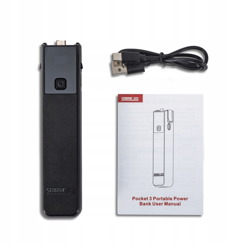 Bateria rączka STARTRC 6000 mAh – uchwyt do DJI Pocket 3 z ochroną przed przeładowaniem, zwarciem i przegrzaniem.