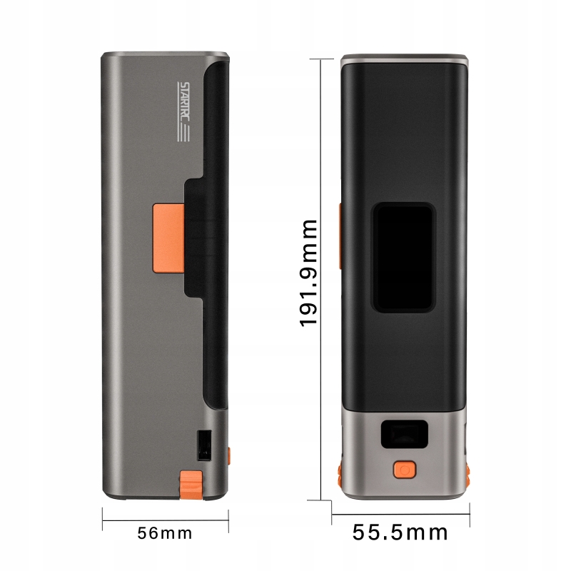 STARTRC Fast Charging Case 9000 mAh – rączka-etui do DJI Osmo Pocket 3 z PD 20 W i praktycznymi slotami na akcesoria.