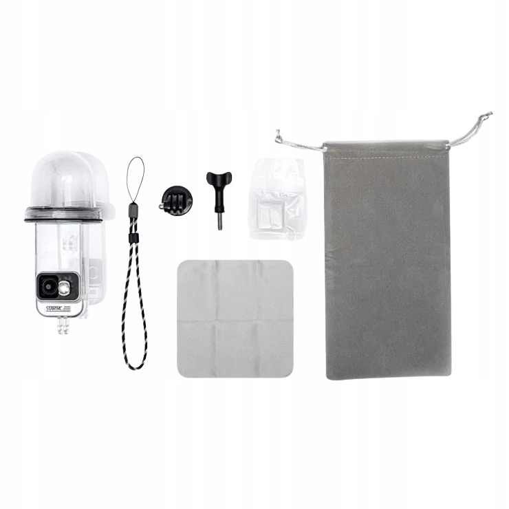 Obudowa nurkowa STARTRC dla DJI Osmo Pocket 3, wodoszczelność 45 m, wytrzymały poliwęglan i silikonowe przyciski do pełnej obsługi.