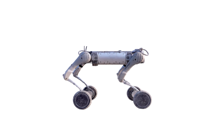 Unitree B2-W – robot krocząco-kołowy IP67 | 40 kg udźwigu, 4 m/s, LiDAR, RealSense, SDK