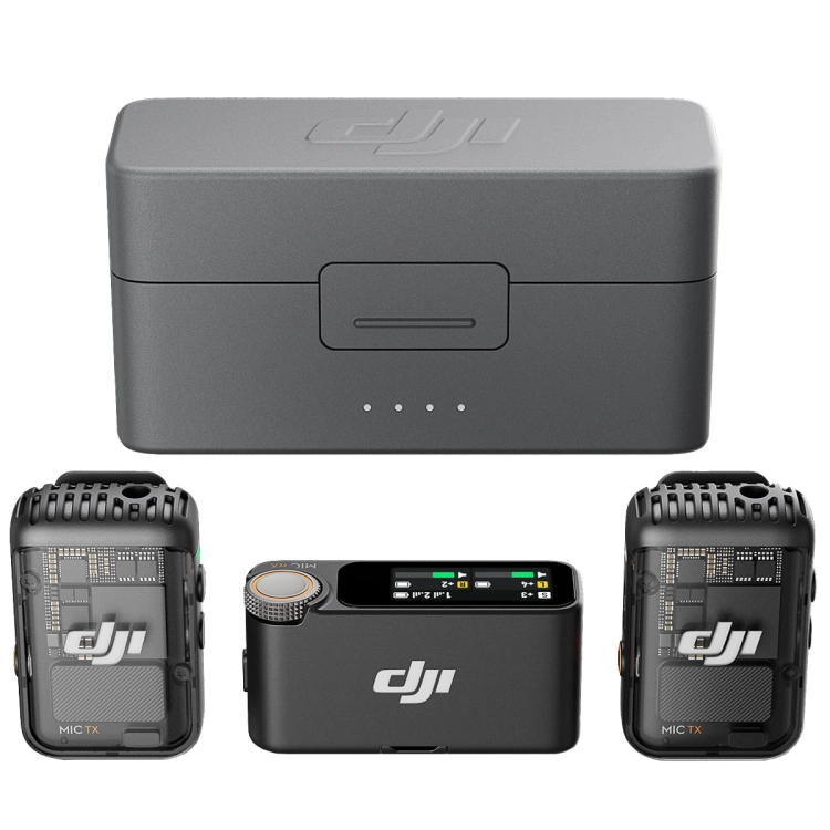 DJI Mic 2 (2 TX + 1 RX) - Bezprzewodowy system transmisji audio