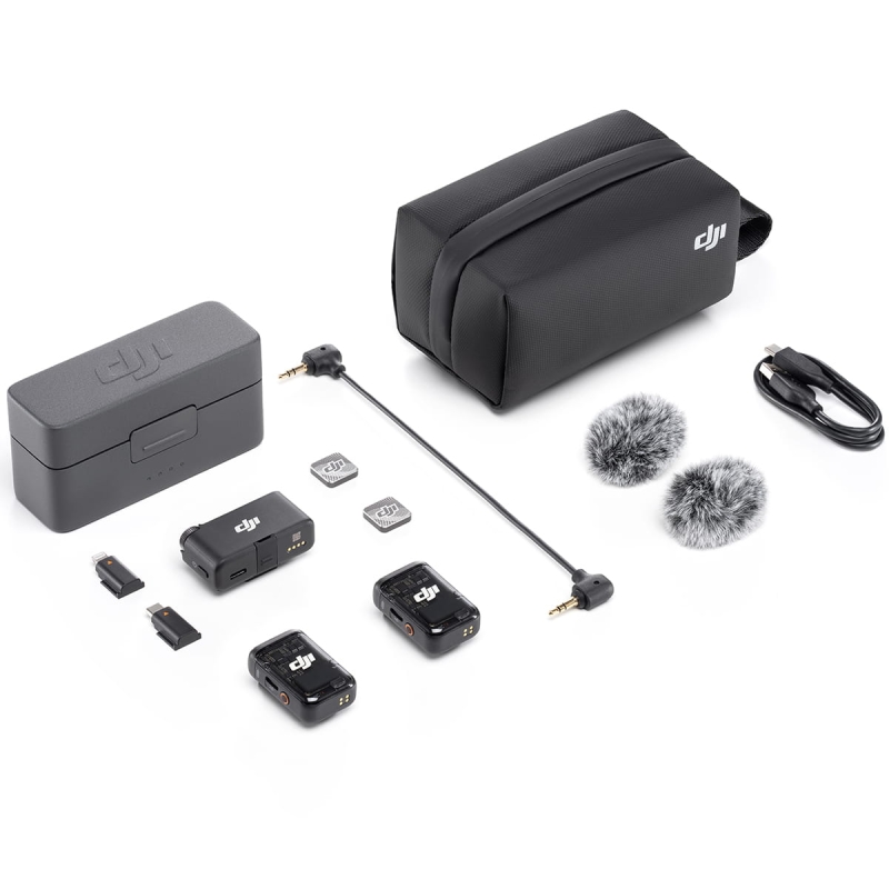DJI Mic 2 (2 TX + 1 RX) - Bezprzewodowy system transmisji audio