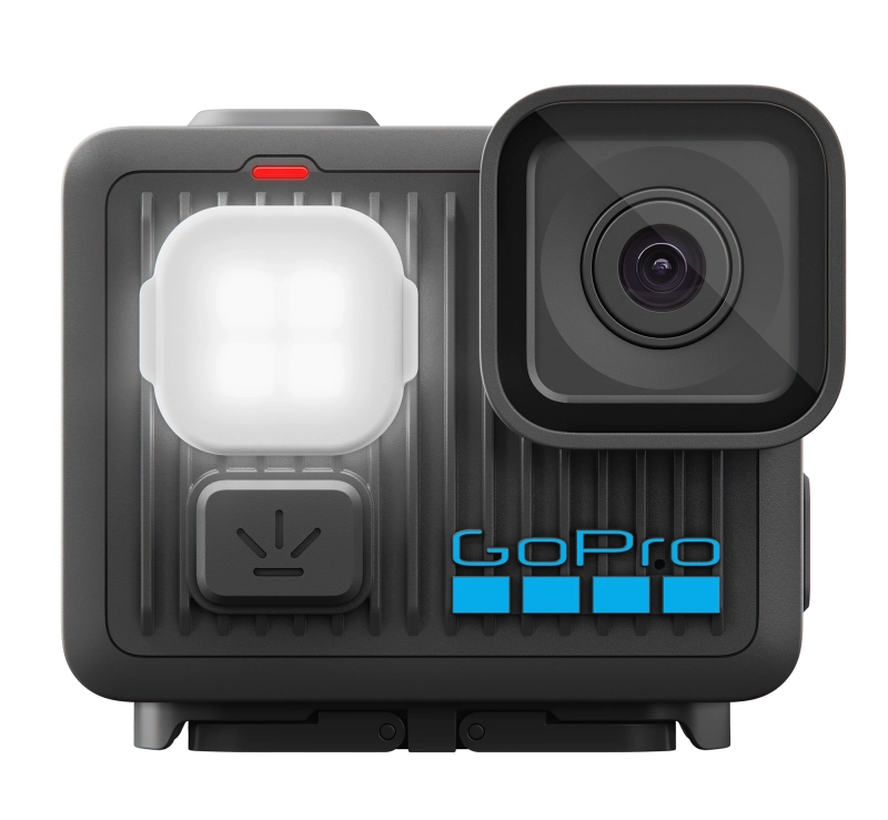 LIT HERO – lekka kamera 93 g z oświetleniem, nagrywa w 4K60 i działa w deszczu, śniegu i błocie.