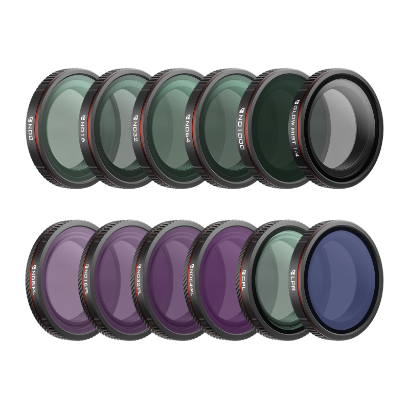 DJI Osmo Nano Mega Filter Kit – zestaw 12 filtrów Freewell z etui i ściereczką