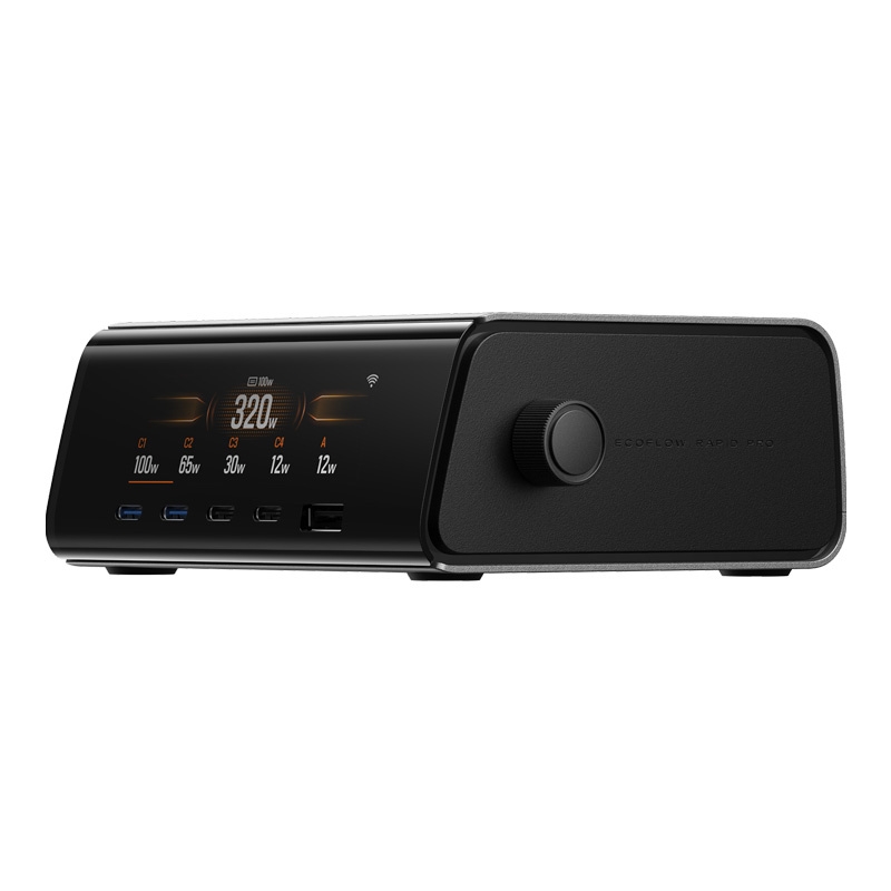 Biurkowa stacja 320 W do laptopa, telefonu i akcesoriów