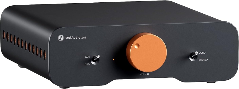 Fosi Audio ZA3 — widok ogólny kompaktowego wzmacniacza
