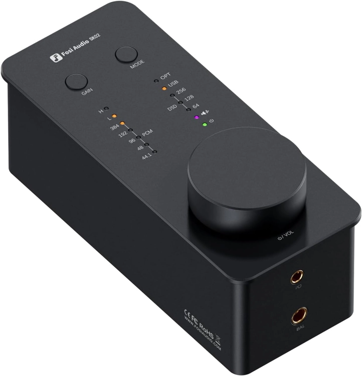 Fosi Audio SK02 – desktopowy DAC i wzmacniacz słuchawkowy z wyjściem 4.4 mm balanced