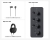 Fosi Audio SK01 – przyciski PURE, Loudness i przełącznik gain (Low/High)