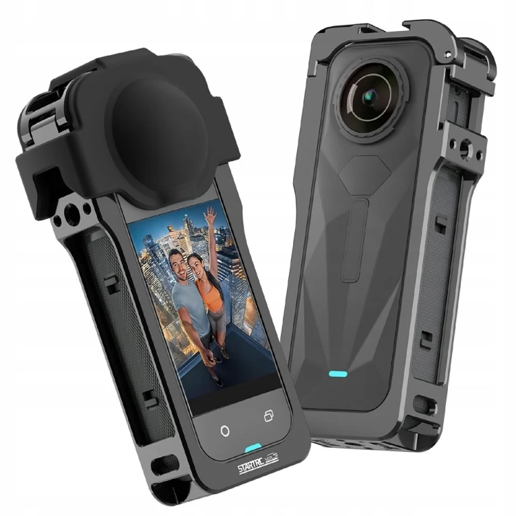 Wielofunkcyjna obudowa STARTRC do kamer Insta360 X5 - zamocowane na kamerze