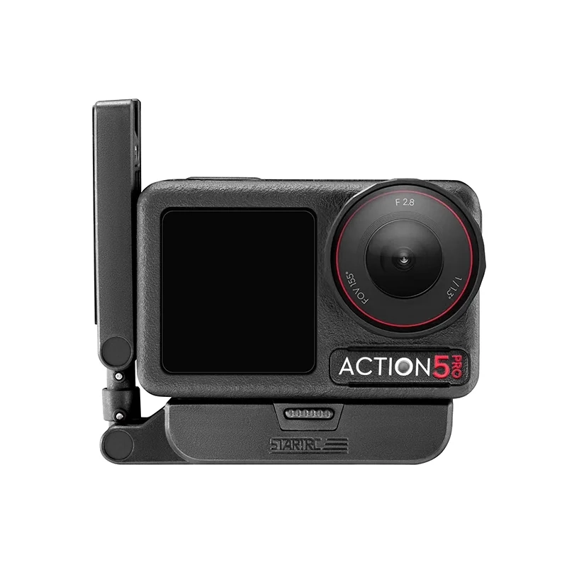Magnetyczny uchwyt mocujący do DJI Osmo 360  Action 5 Pro - z zamocowaną kamerą