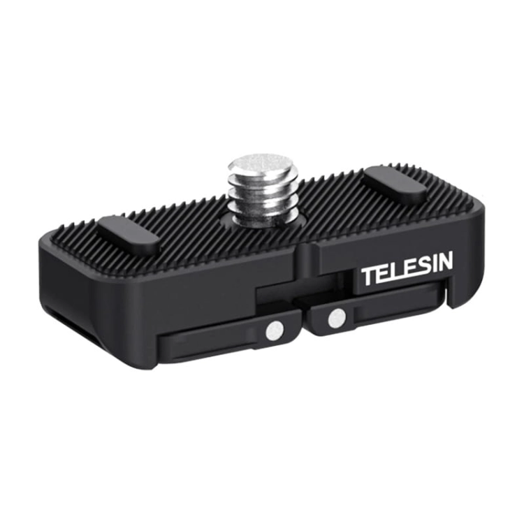 Uchwyt Telesin S7-JBK-05 do Insta360 X4 – szybki montaż magnetyczny i gwint 1/4 cala.