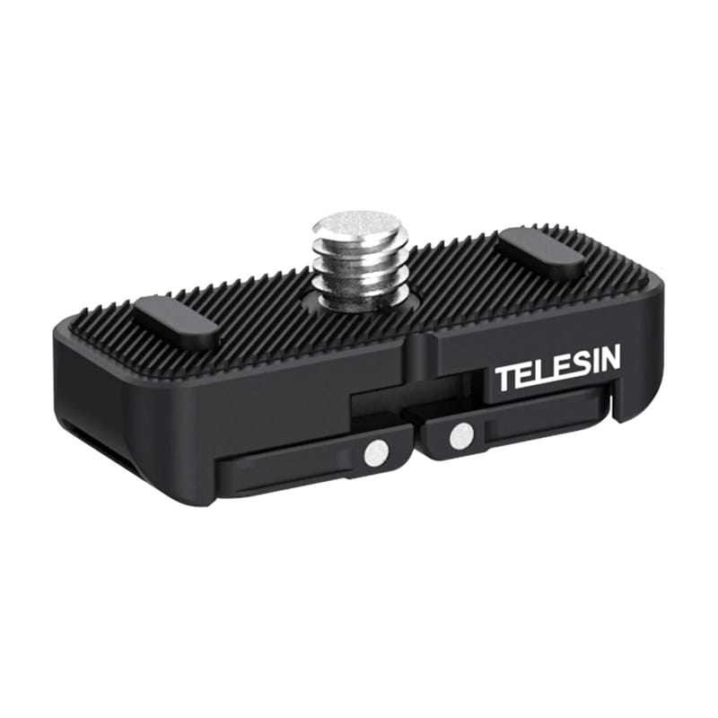 Uchwyt Telesin S7-JBK-05 do Insta360 X4 – szybki montaż magnetyczny i gwint 1/4 cala.