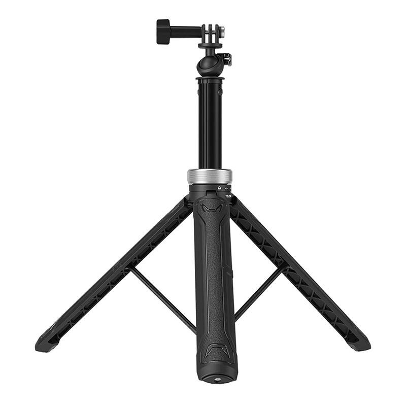 Selfie stick + tripod Telesin — szeroka kompatybilność, solidne ABS + aluminium.