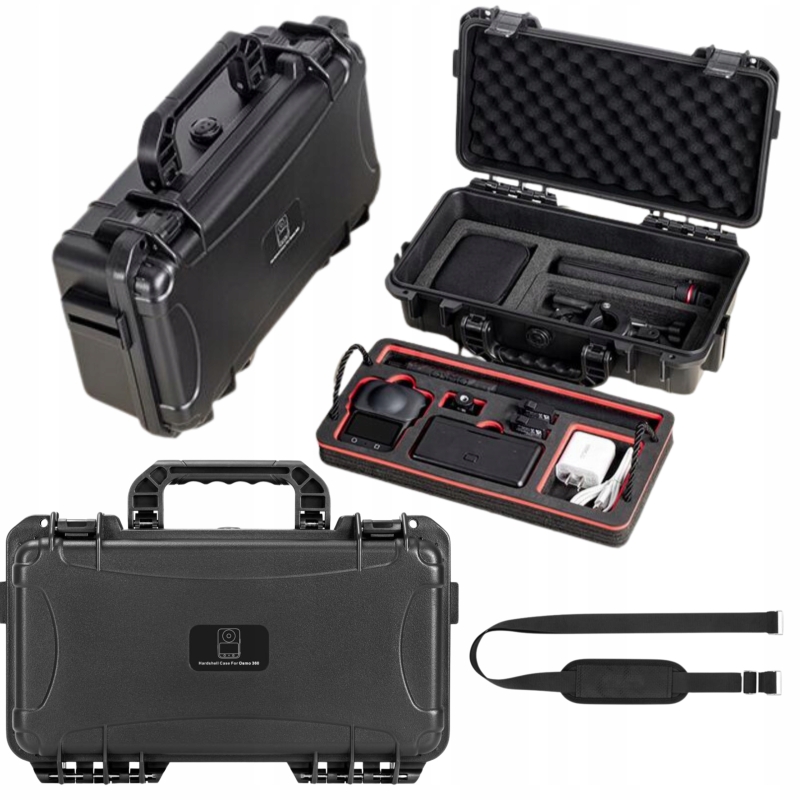 STARTRC double-layer hard case do DJI Osmo 360 — dwuwarstwowe, wodoodporne etui PP + EVA.