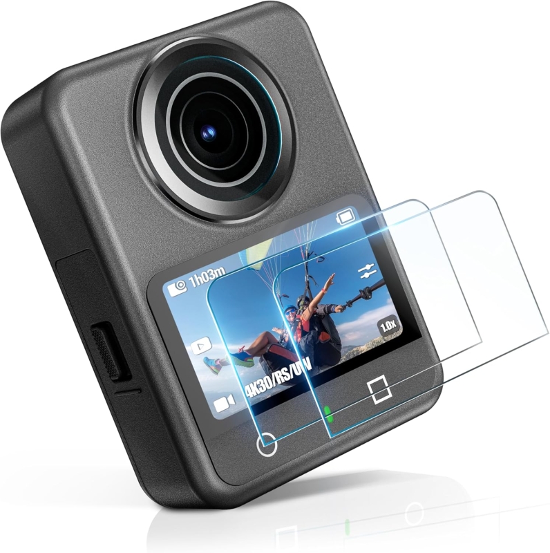 Dwie szybki STARTRC do DJI Osmo 360 — klarowny obraz, wierne kolory.