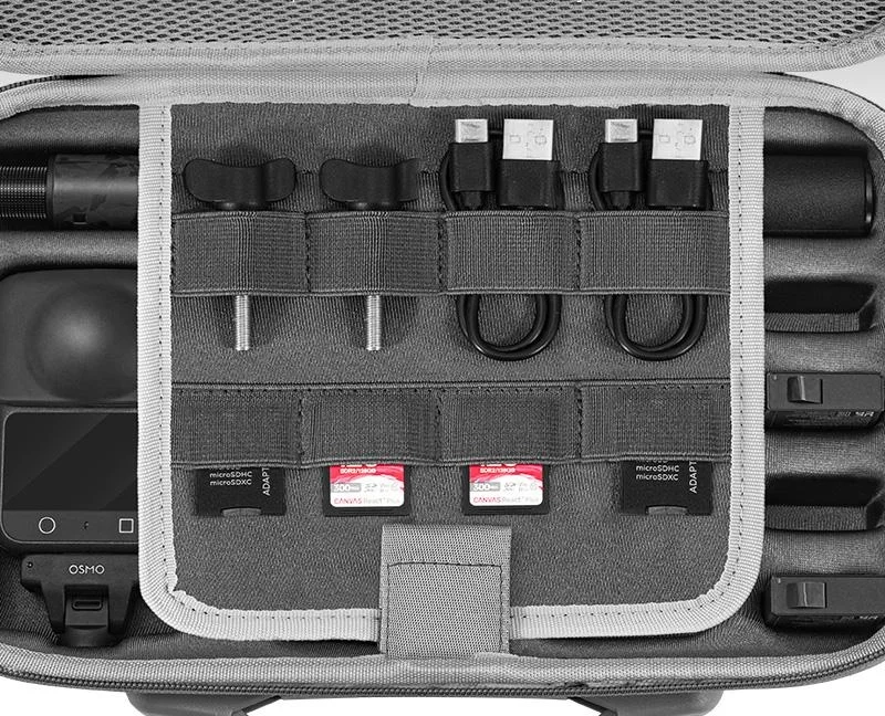 Torba etui STARTRC do kamery DJI Osmo 360 Adventure Combo - przgródka na akcesoria