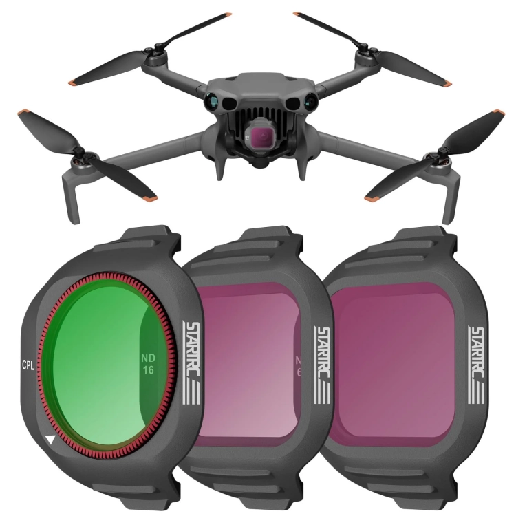 Zestaw 3 filtrów STARTRC do DJI Mini 5 Pro CPL, ND16, ND64
